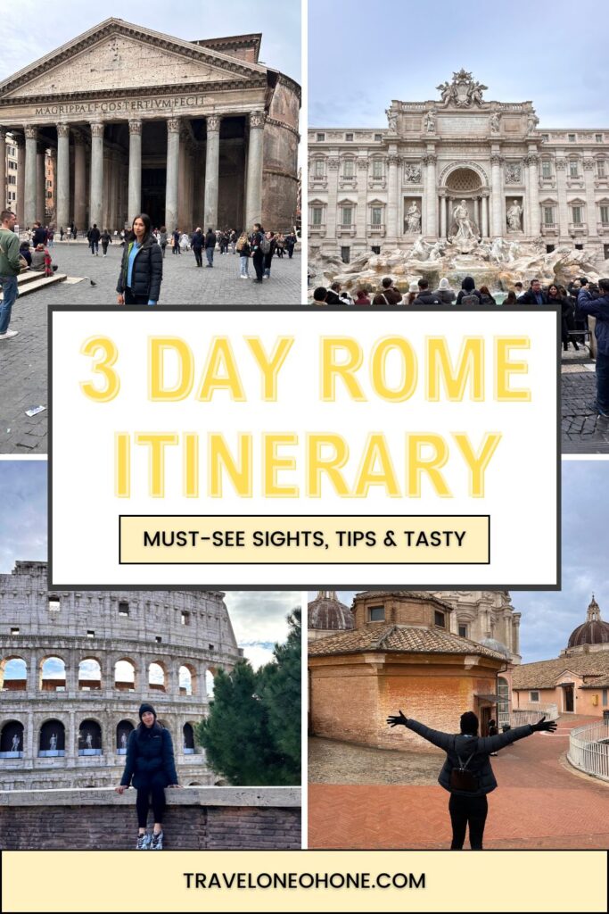 3 day Rome Itinerary