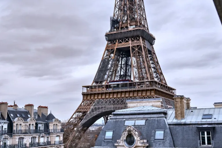 Paris Hotel Room with View of Eiffel Tower