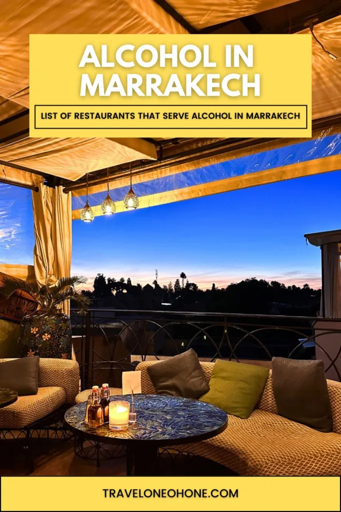 Restaurants That Serve Alcohol in Marrakech